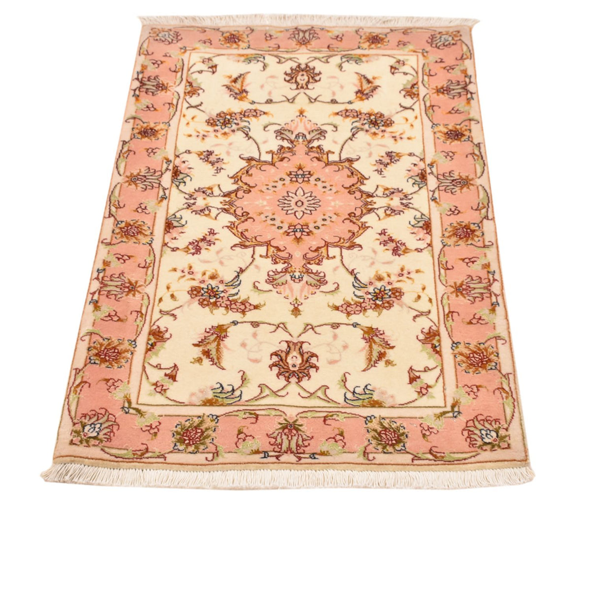 Persisk tæppe - Tabriz - Royal - 101 x 66 cm - lys beige