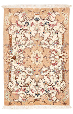 Persisk tæppe - Tabriz - Royal - 92 x 59 cm - lys beige