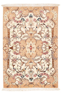 Persisk tæppe - Tabriz - Royal - 92 x 59 cm - lys beige