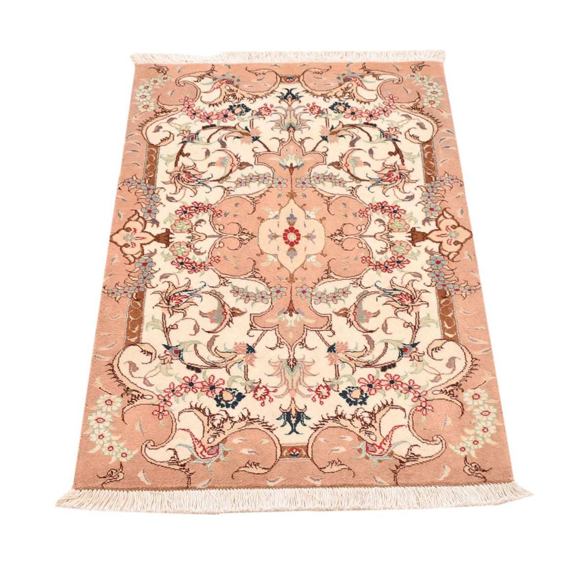Persisk tæppe - Tabriz - Royal - 92 x 59 cm - lys beige