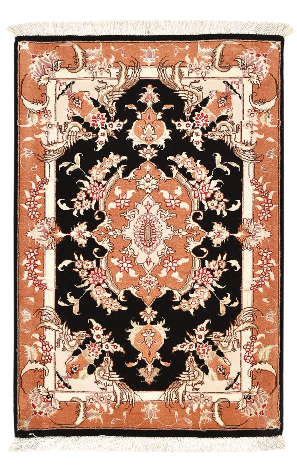 Persisk tæppe - Tabriz - Royal - 88 x 59 cm - mørkeblå