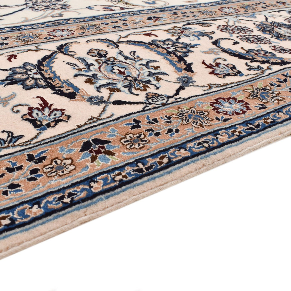 Persisk tæppe - Nain - Premium - 344 x 213 cm - creme