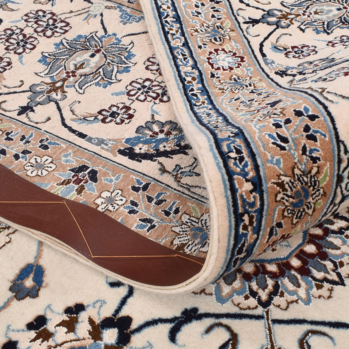 Persisk tæppe - Nain - Premium - 344 x 213 cm - creme
