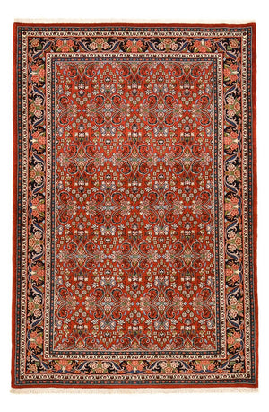 Persisk tæppe - Bijar - 207 x 139 cm - rød