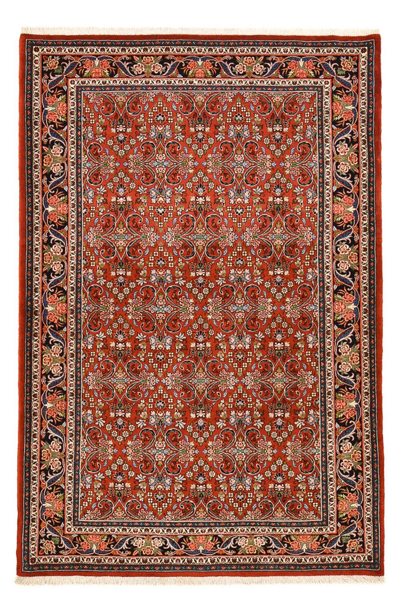 Persisk tæppe - Bijar - 207 x 139 cm - rød
