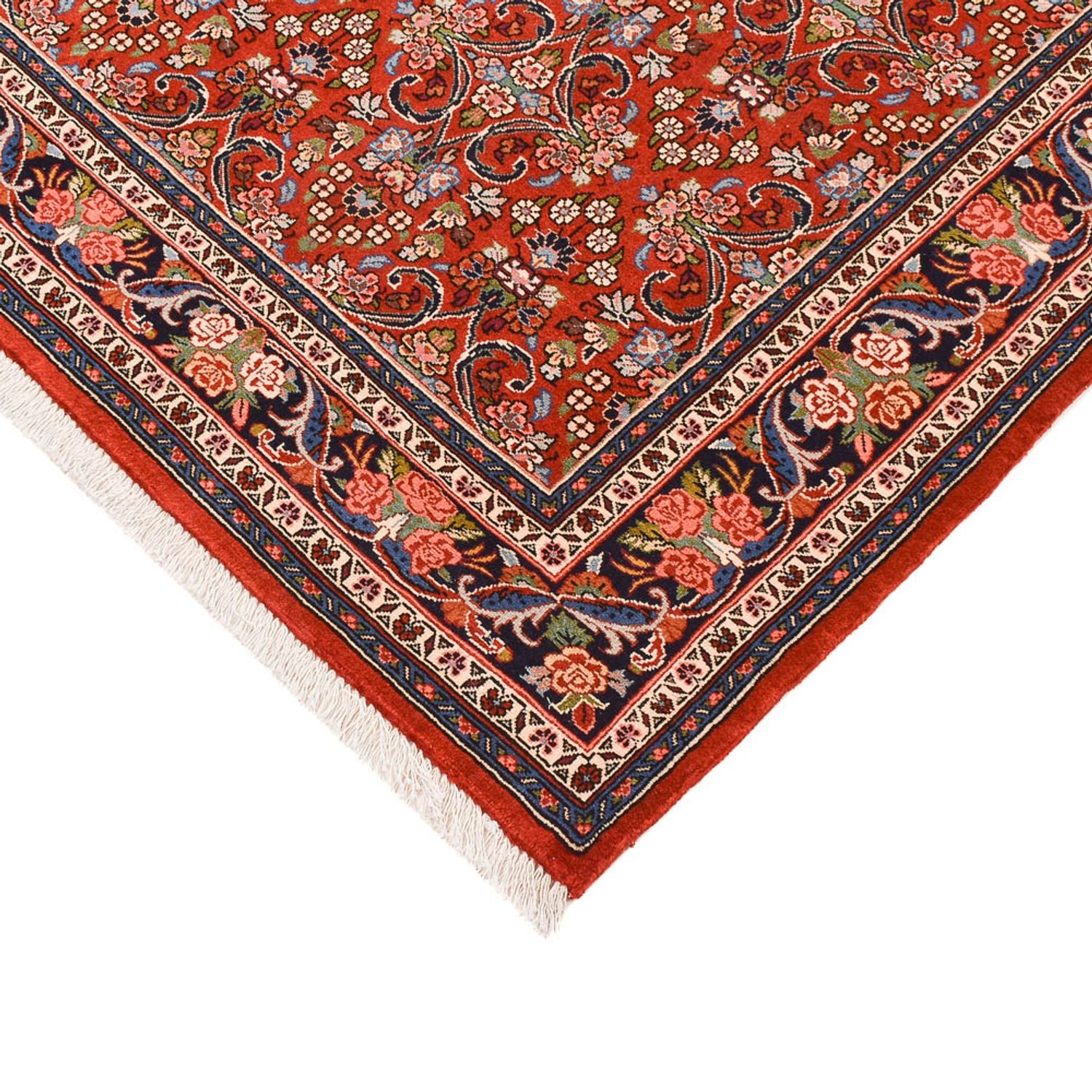 Persisk tæppe - Bijar - 207 x 139 cm - rød
