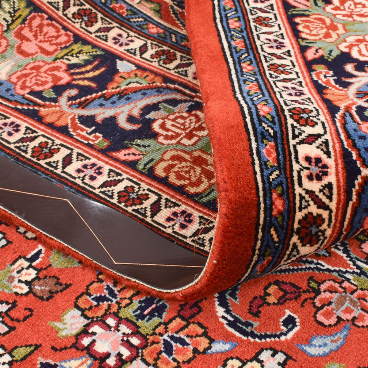 Persisk tæppe - Bijar - 207 x 139 cm - rød