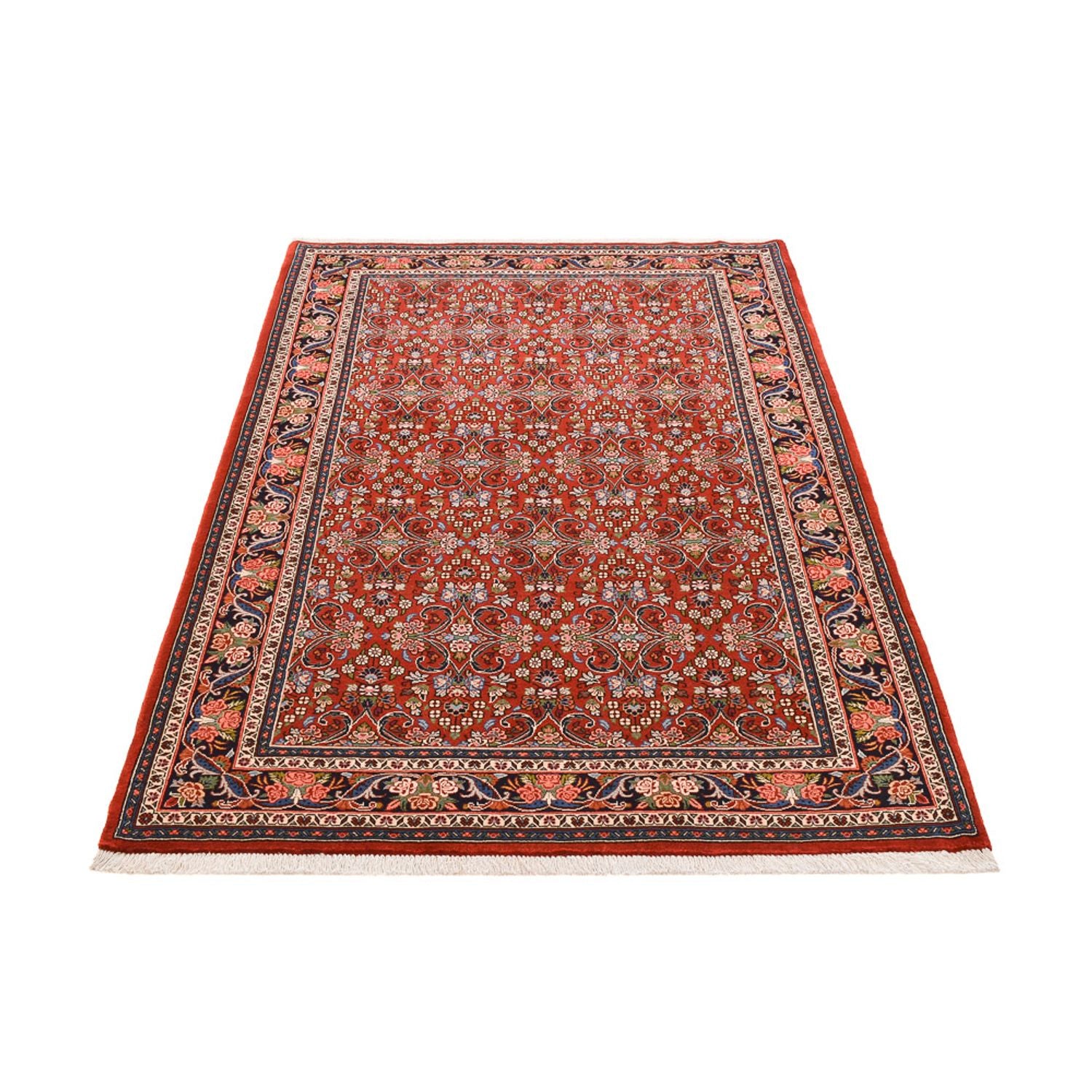 Persisk tæppe - Bijar - 207 x 139 cm - rød