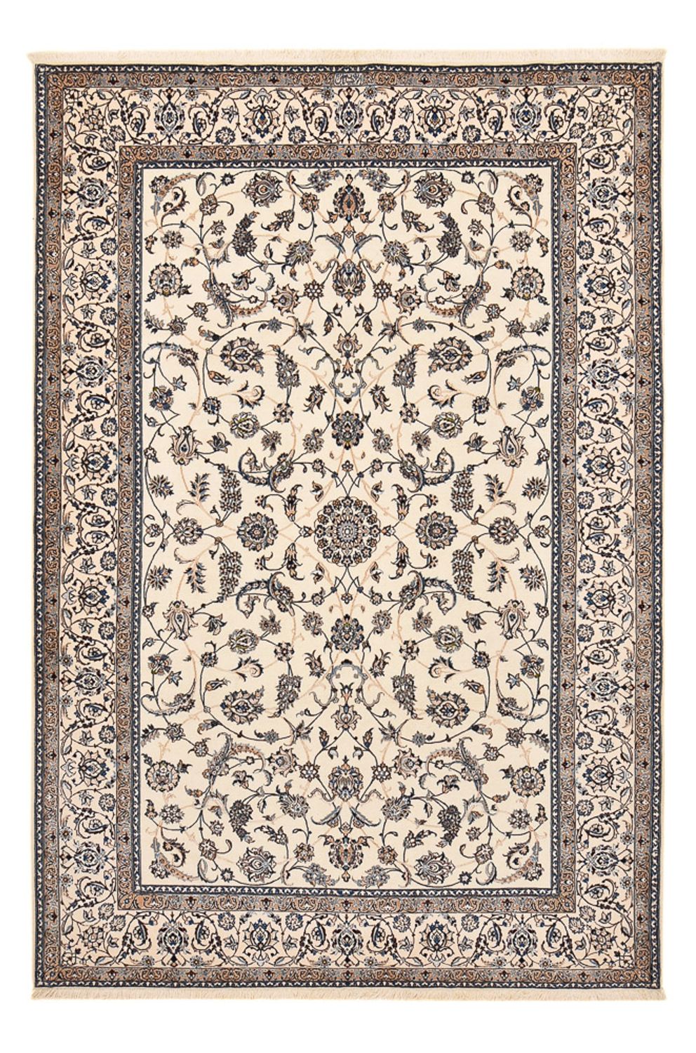Persisk tæppe - Nain - Premium - 298 x 206 cm - creme