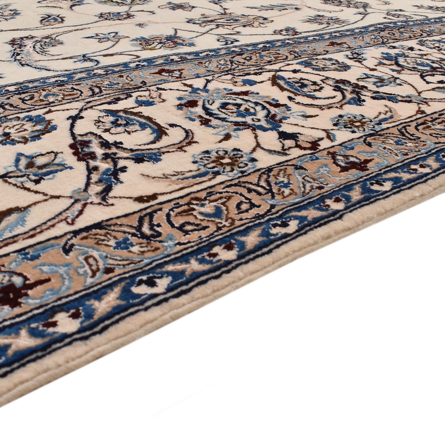 Persisk tæppe - Nain - Premium - 298 x 206 cm - creme