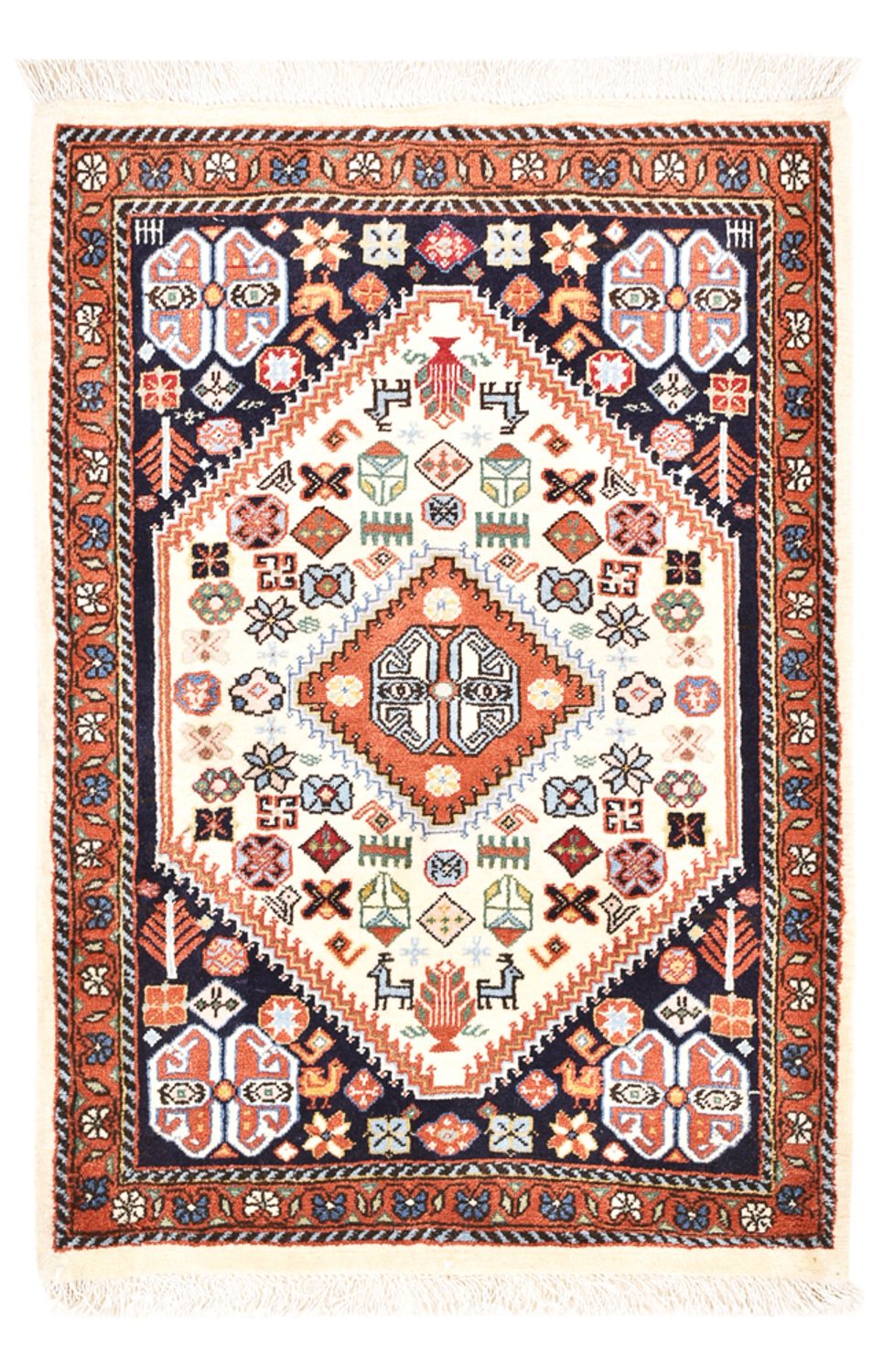Gabbeh-tæppe - Kashkuli Persisk - 95 x 64 cm - flerfarvet