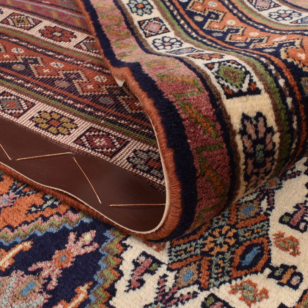 Persisk tæppe - Nomadisk - 252 x 183 cm - rust