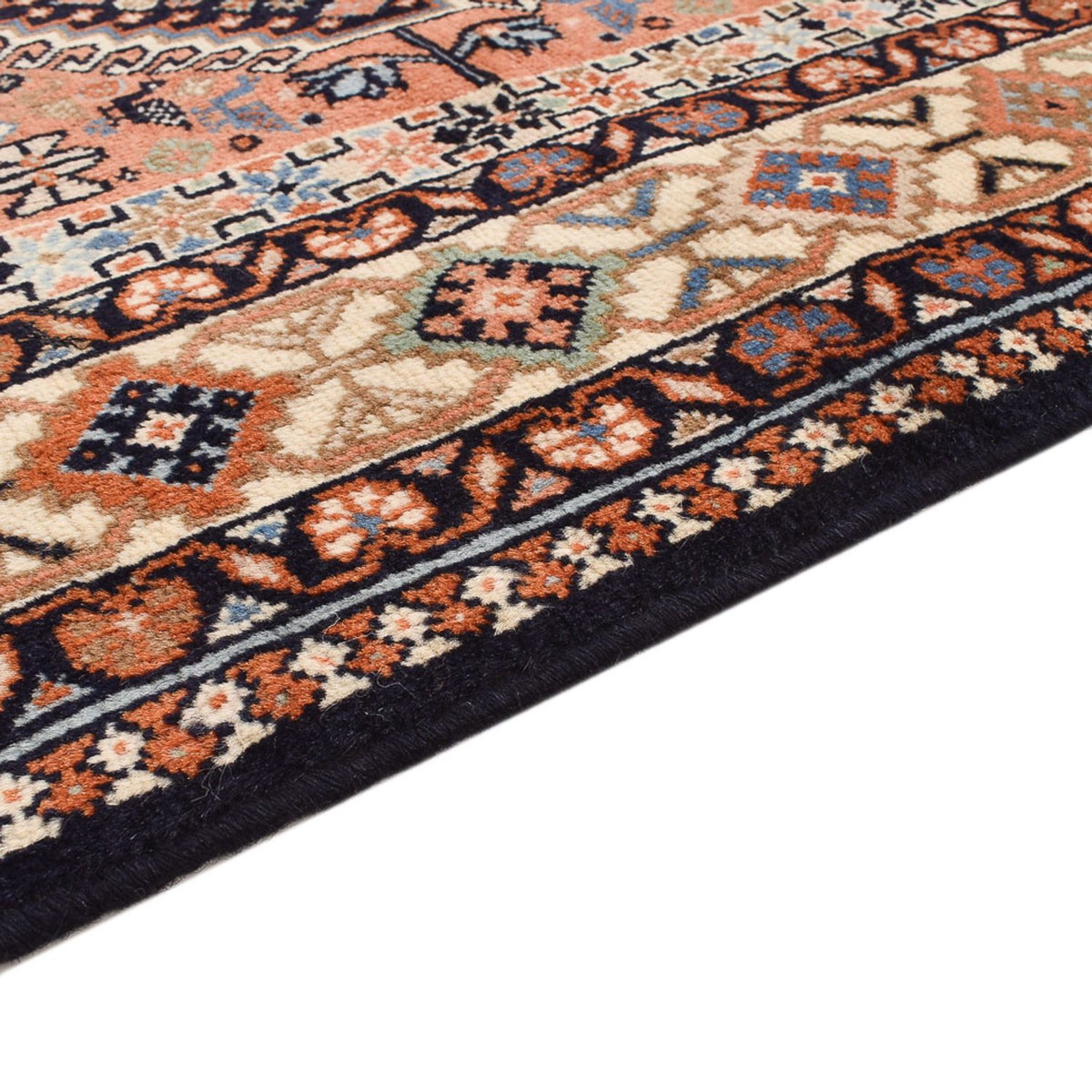 Persisk tæppe - Nomadisk - 225 x 155 cm - lysrød