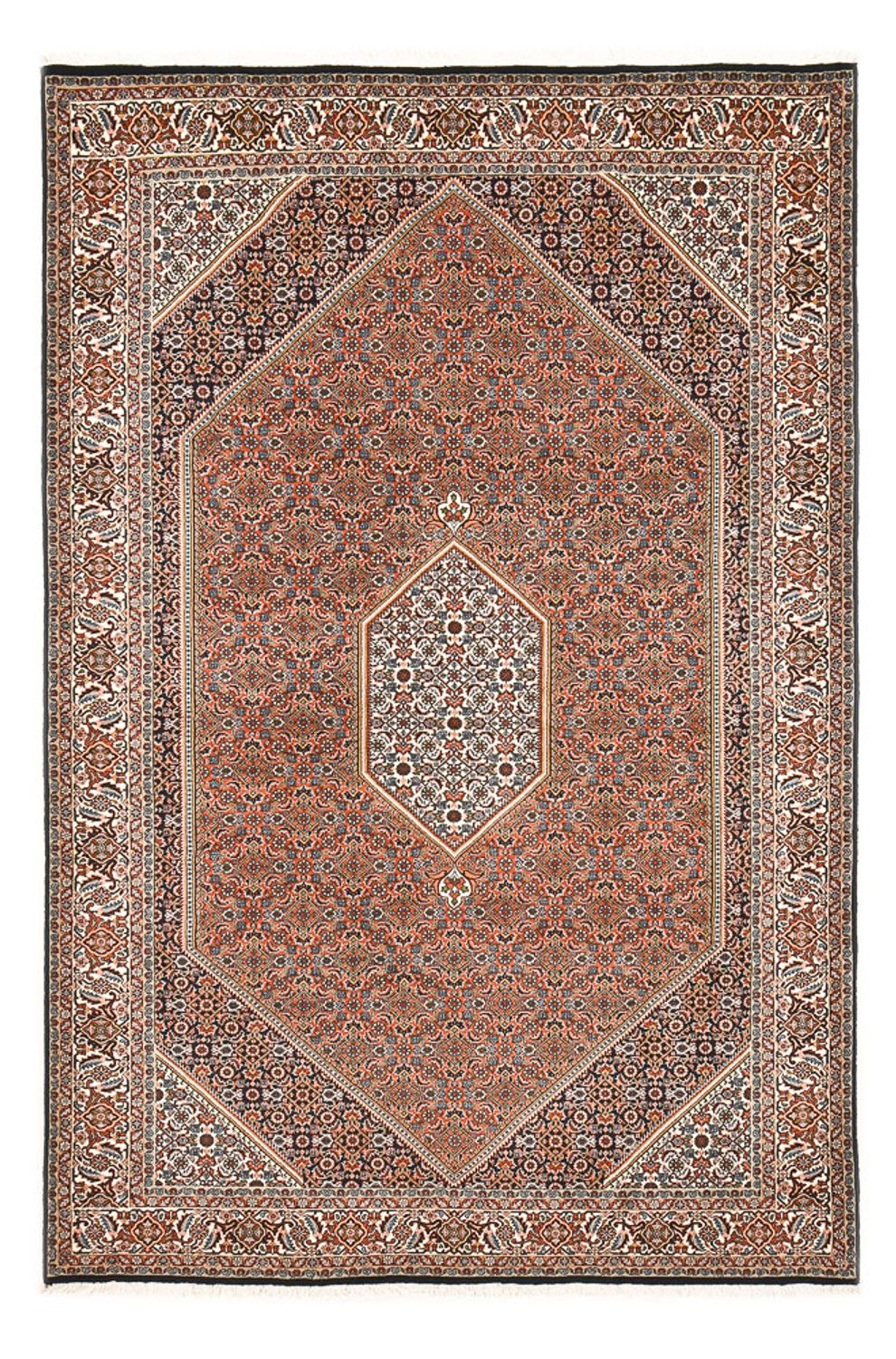 Persisk tæppe - Bijar - 300 x 200 cm - mørk beige