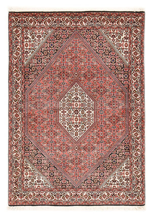 Persisk tæppe - Bijar - 156 x 110 cm - lysrød