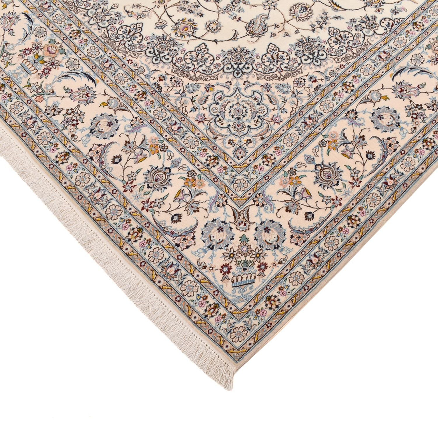 Persisk tæppe - Nain - Premium - 295 x 200 cm - creme