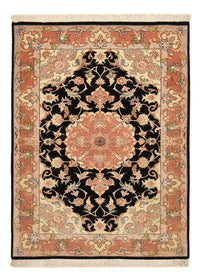 Persisk tæppe - Tabriz - Premium - 145 x 100 cm - mørkeblå