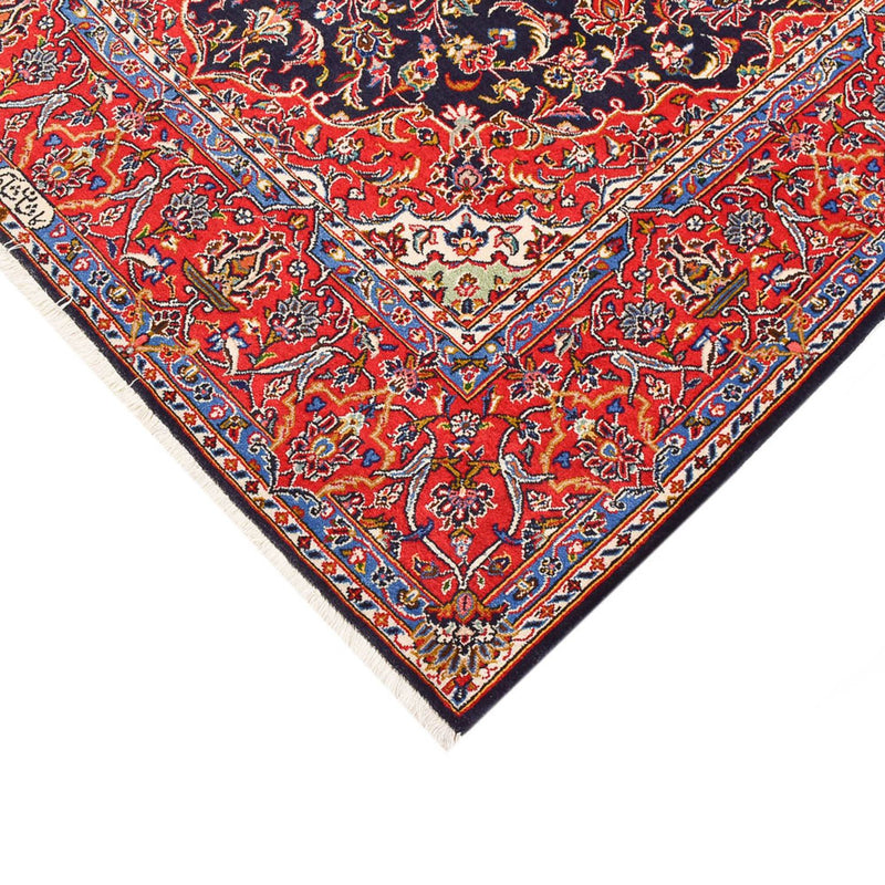 Persisk tæppe - Keshan - 217 x 143 cm - mørkeblå