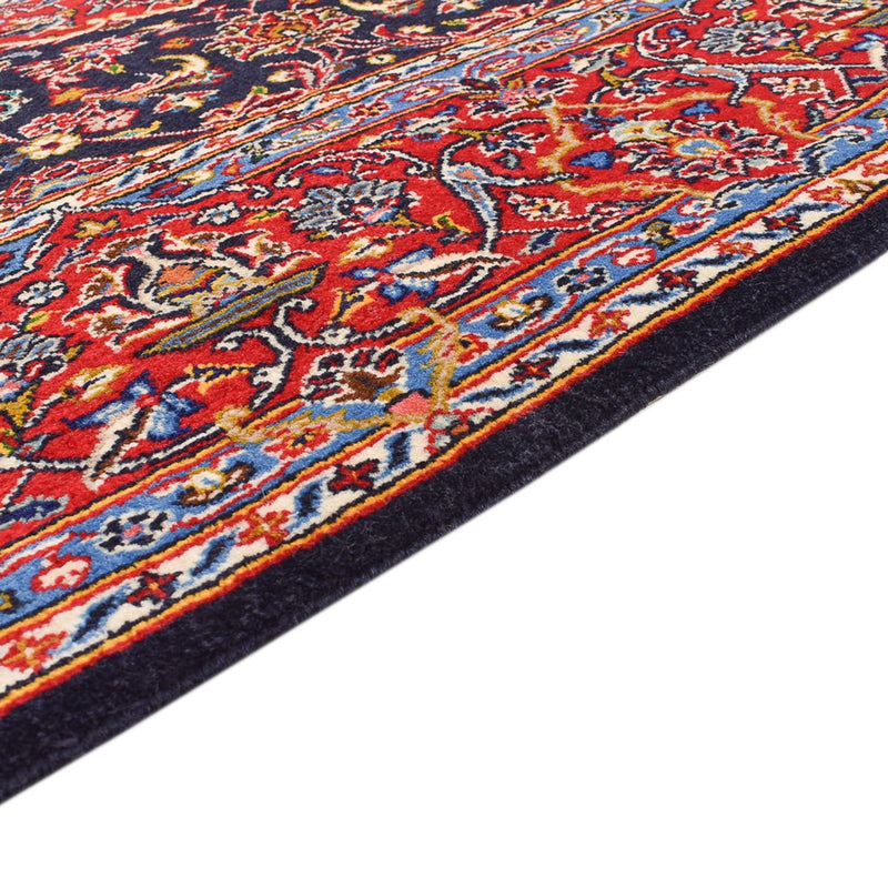 Persisk tæppe - Keshan - 217 x 143 cm - mørkeblå