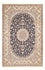 Persisk tæppe - Isfahan - Premium - 306 x 202 cm - mørkeblå