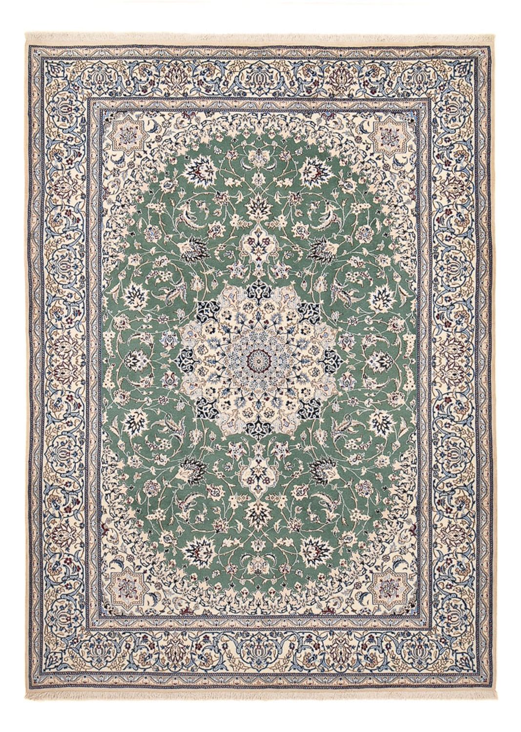 Persisk tæppe - Nain - Royal - 290 x 204 cm - grøn