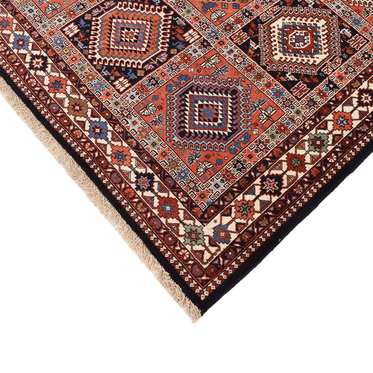 Persisk tæppe - Nomadisk - 243 x 160 cm - lysrød