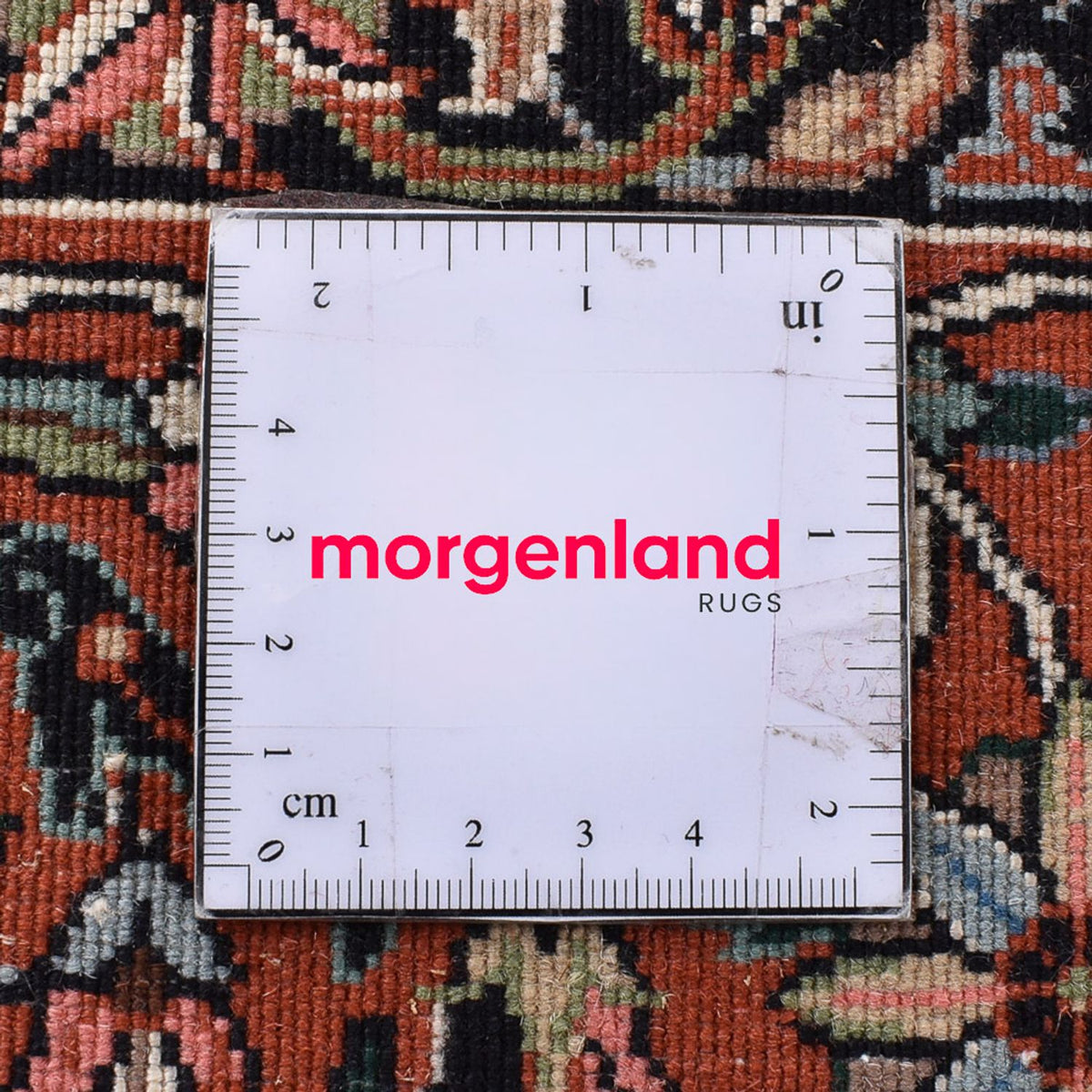 Persisk tæppe - Bijar - 305 x 202 cm - mørkerød