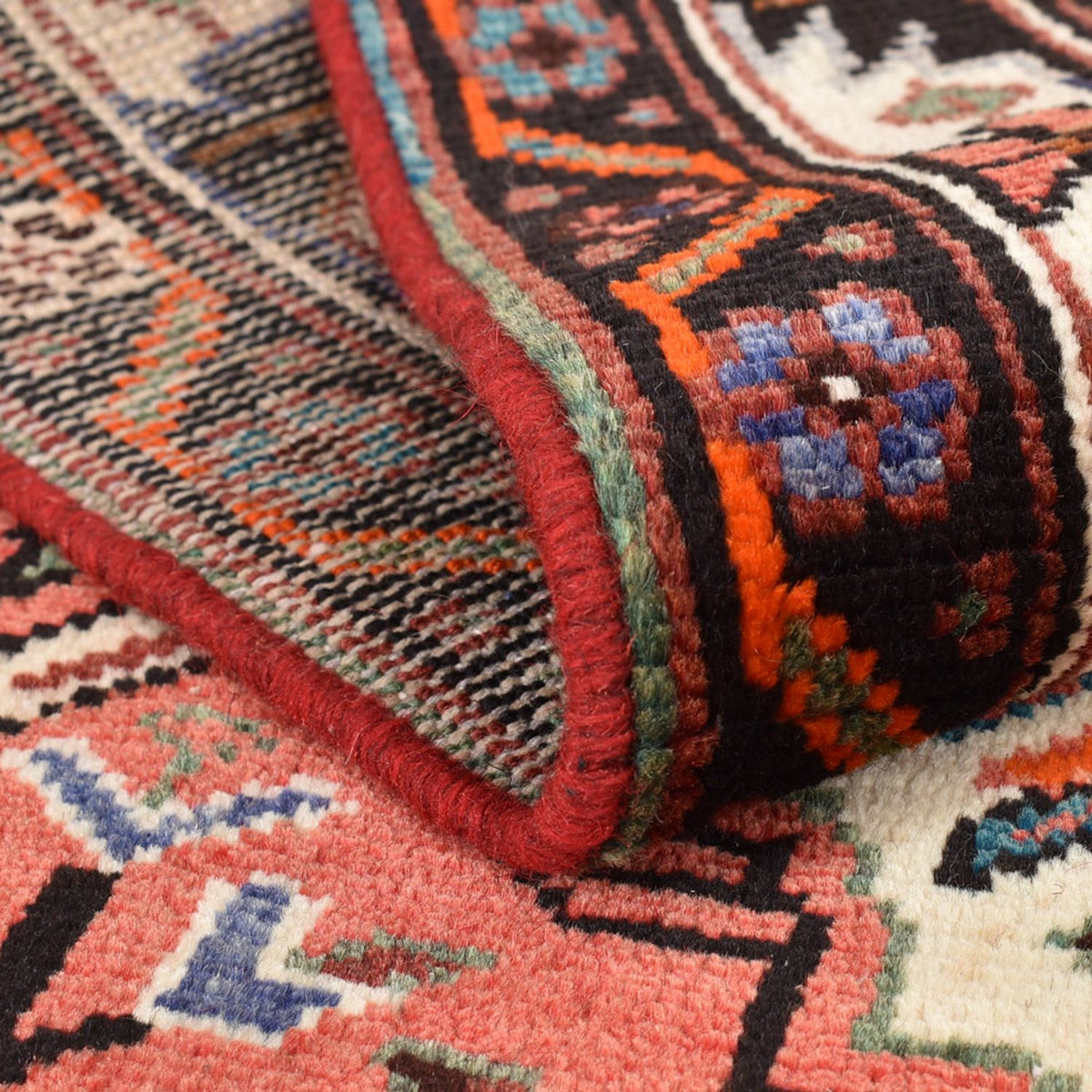 Persisk tæppe - Nomadisk - 197 x 112 cm - lysrød