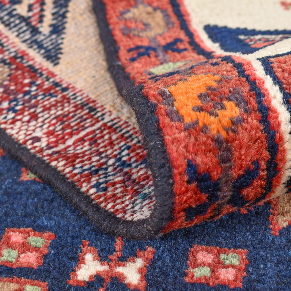 Løber Persisk tæppe - Nomadisk - 192 x 105 cm - mørkeblå