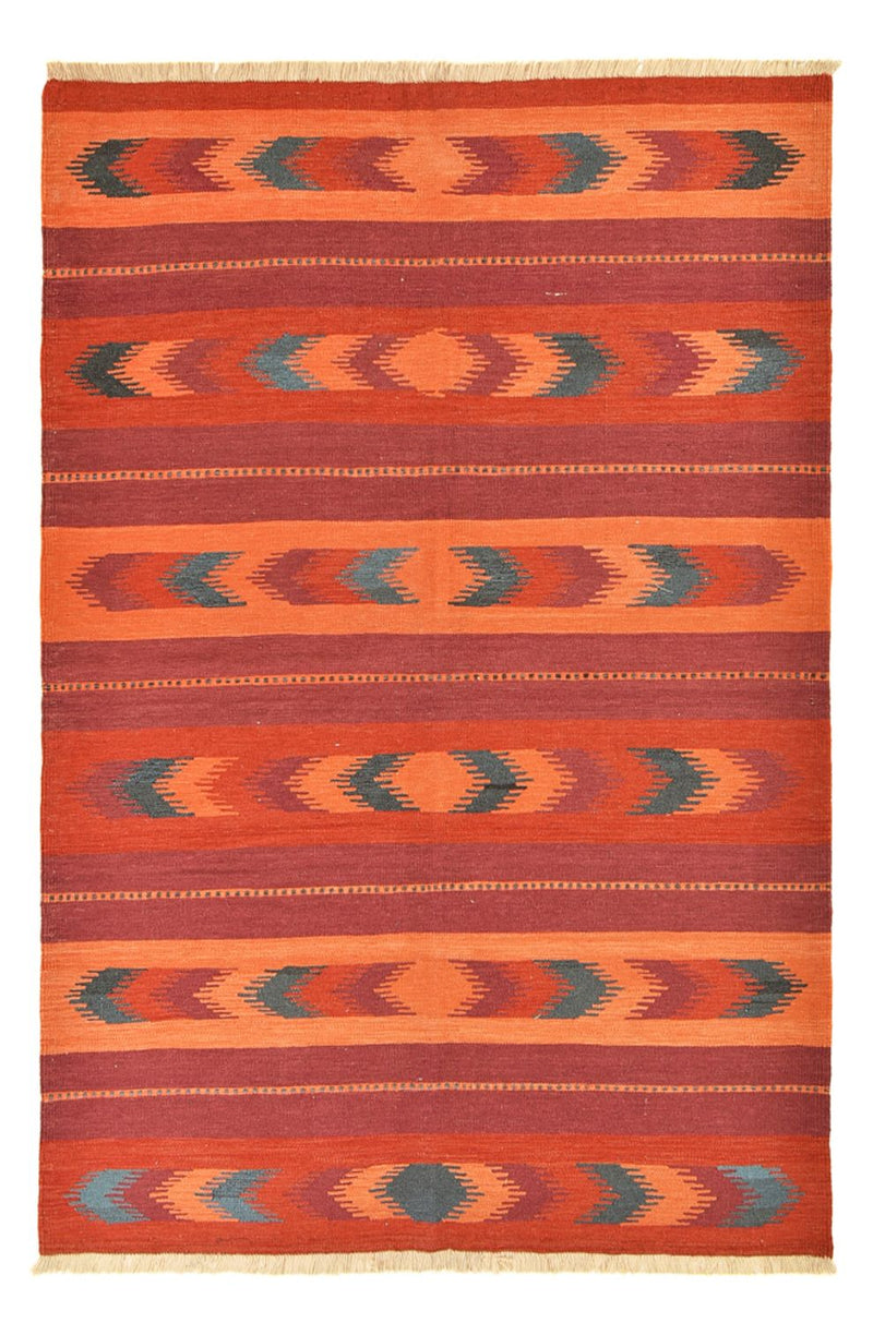 Kelim-tæppe - orientalsk - 253 x 174 cm - flerfarvet