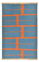 Moderne kilim Tæppe 185x123cm - Uldtæppe