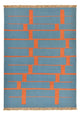 Moderne kilim Tæppe 170x119cm - Uldtæppe