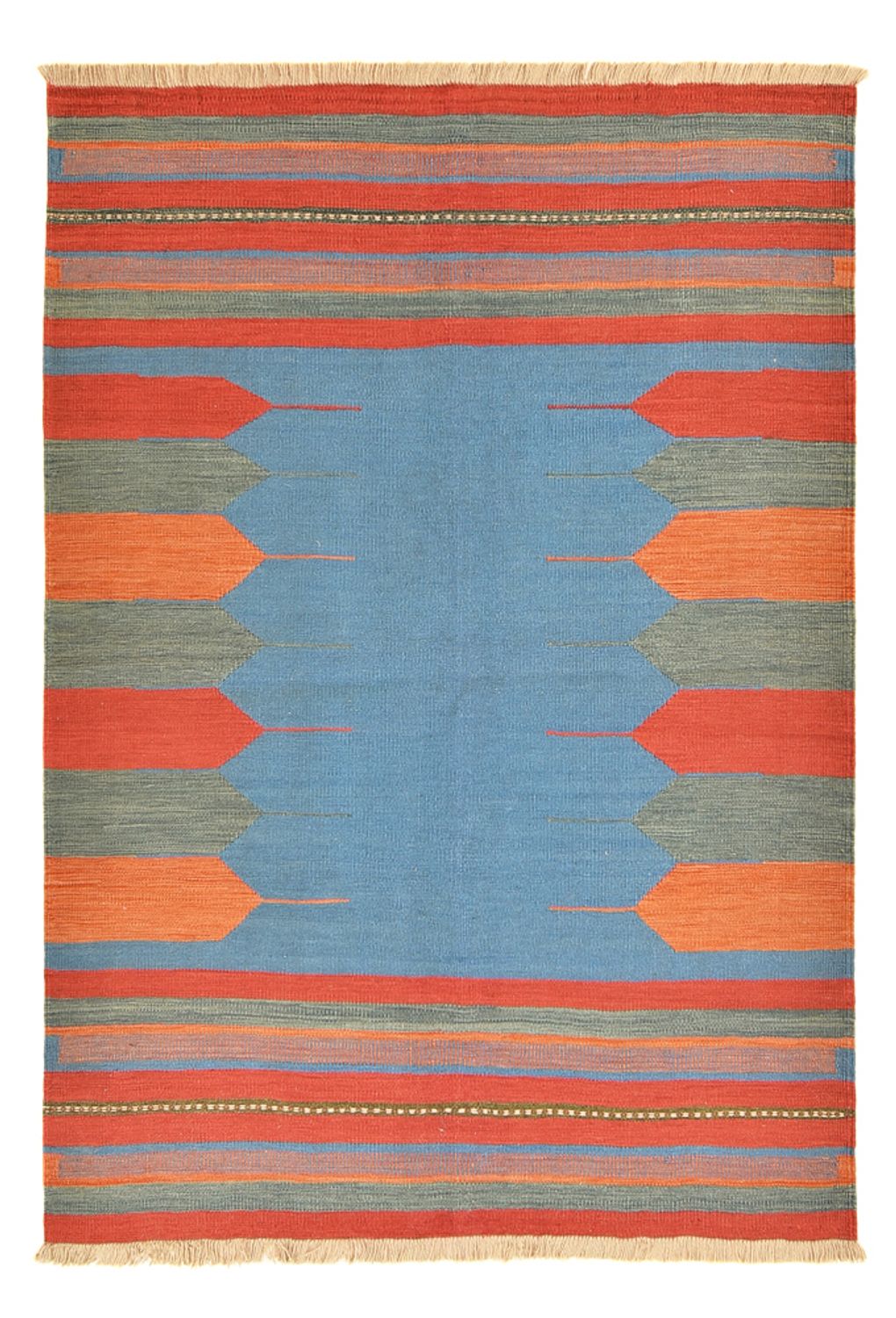 Kelim-tæppe - Trendy - 200 x 145 cm - flerfarvet