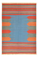Moderne kilim Tæppe 200x145cm - Uldtæppe