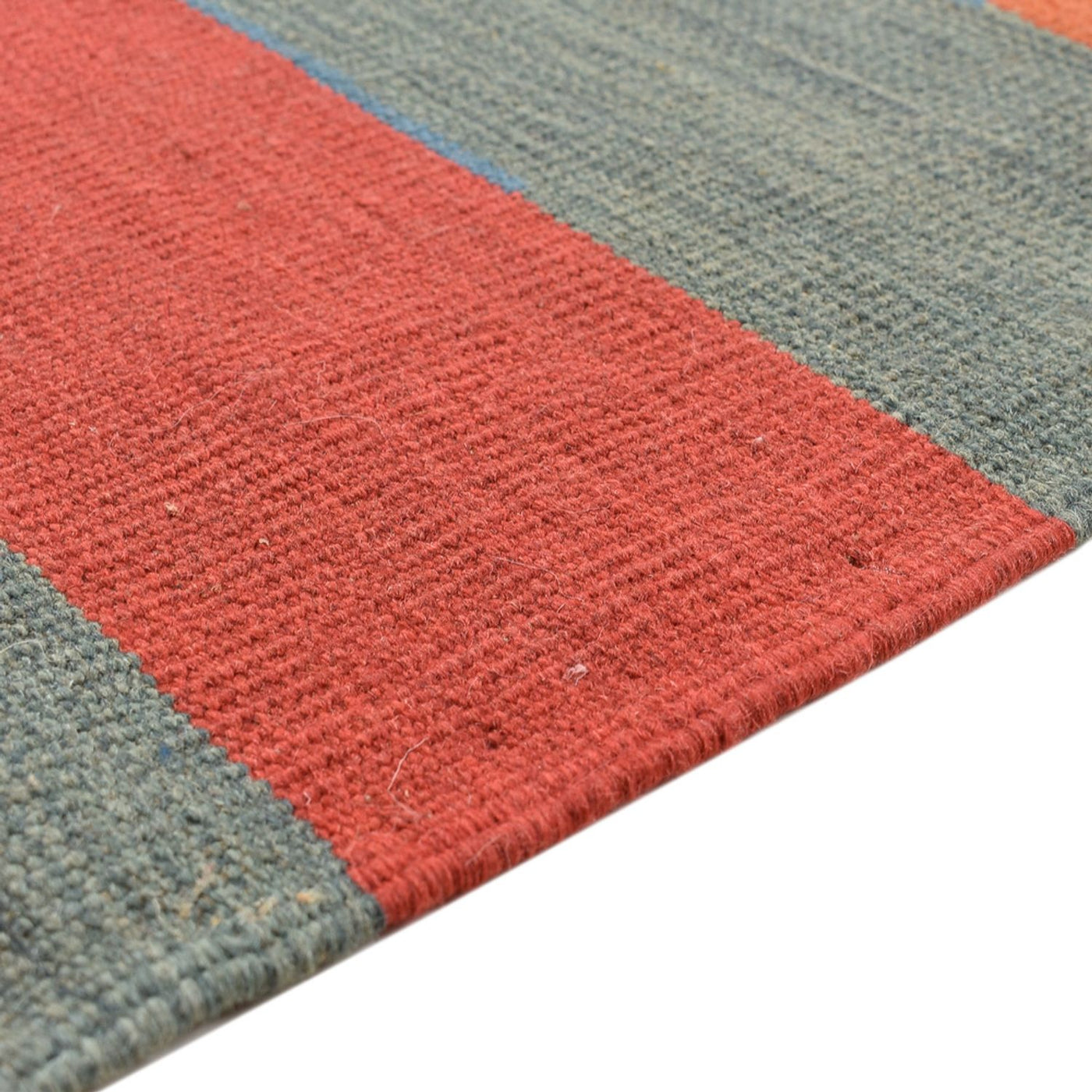 Moderne kilim Tæppe 200x145cm - Uldtæppe