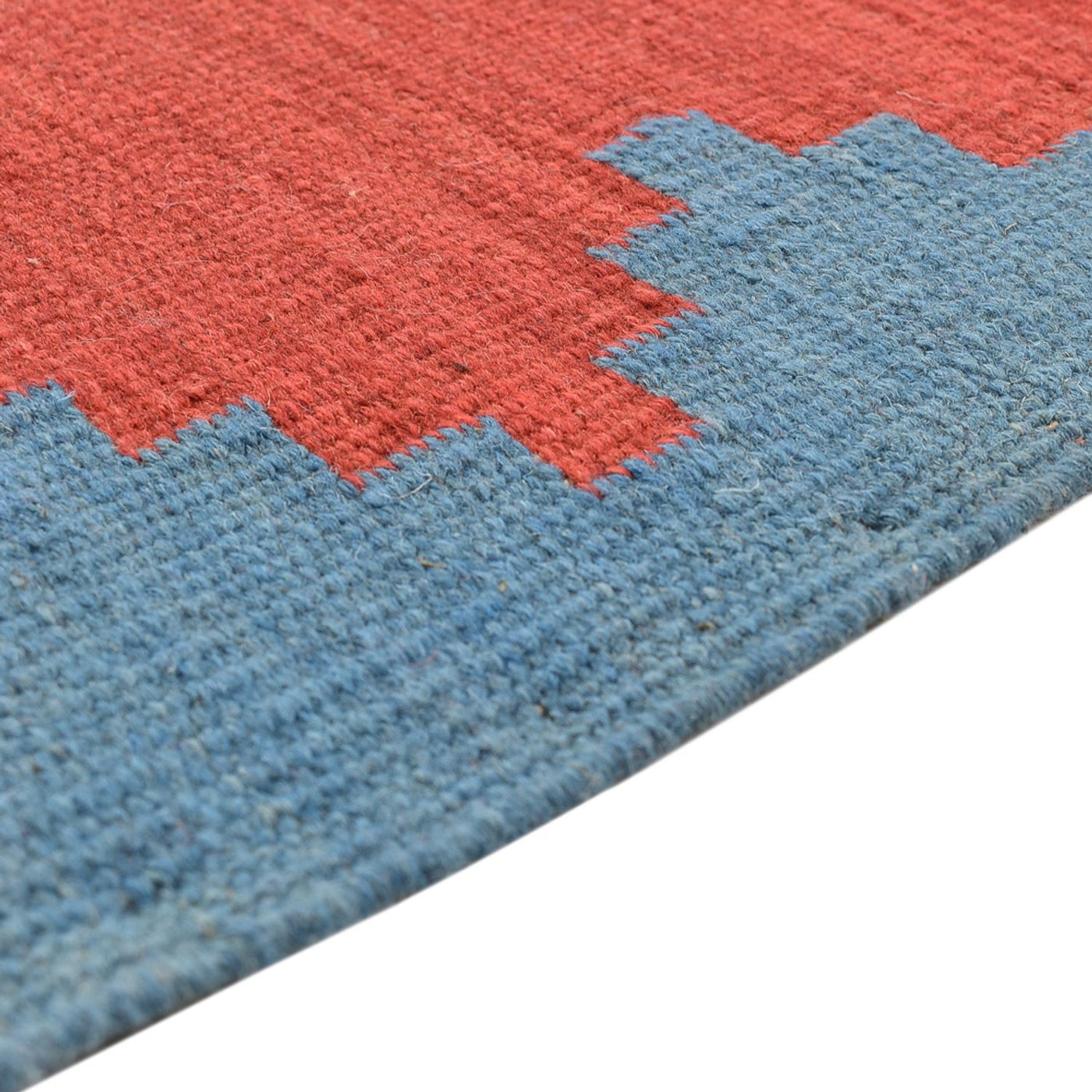 Moderne kilim Tæppe 189x146cm - Uldtæppe