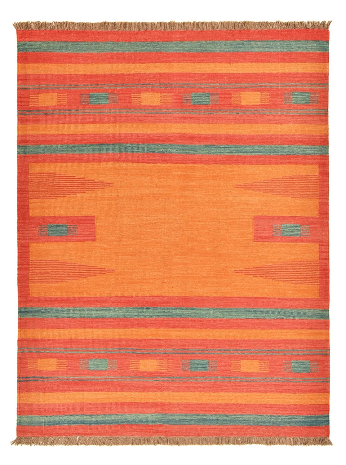 Kelim-tæppe - Trendy - 203 x 155 cm - flerfarvet