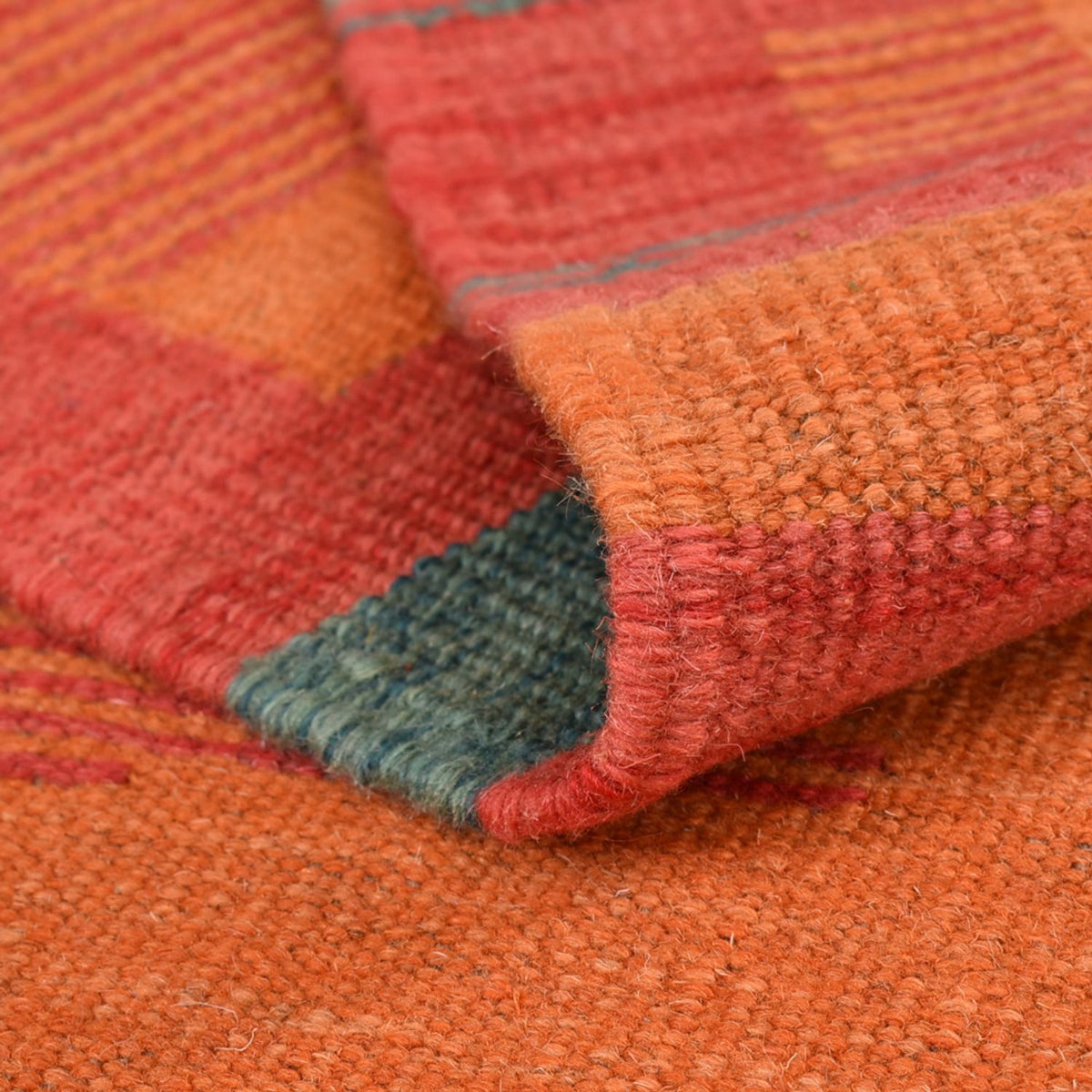 Kelim-tæppe - Trendy - 203 x 155 cm - flerfarvet