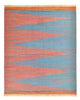 Moderne kilim Tæppe 188x155cm - Uldtæppe
