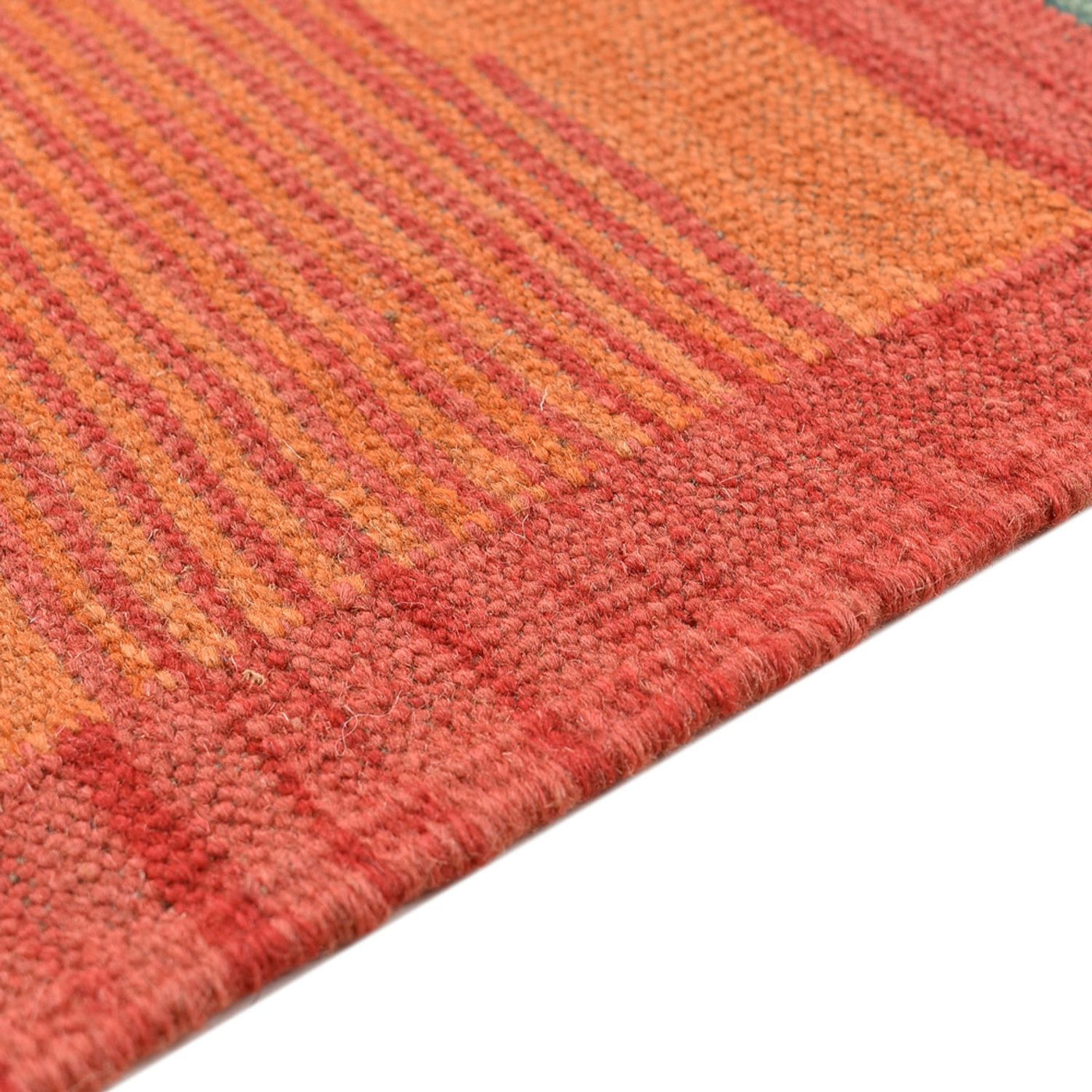 Moderne kilim Tæppe 201x155cm - Uldtæppe