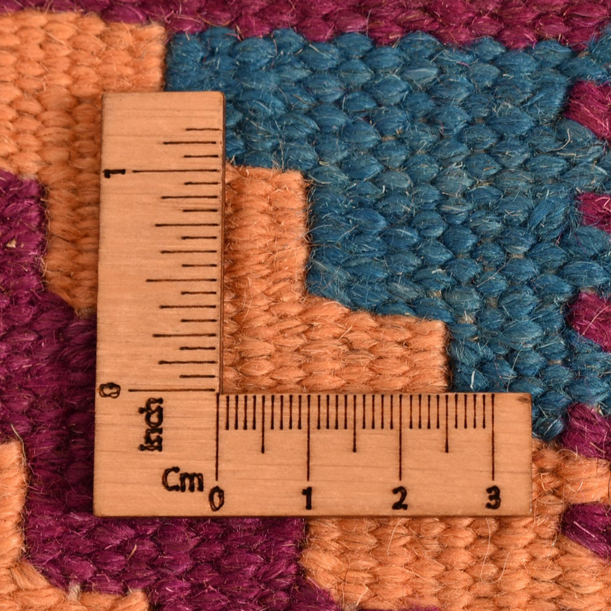 Kelim-tæppe - orientalsk - 199 x 151 cm - flerfarvet