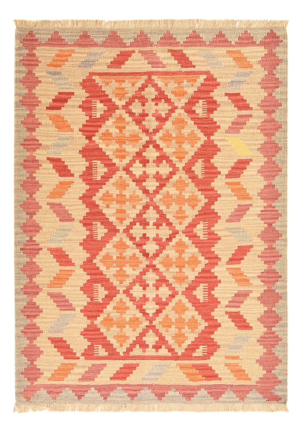 Kelim-tæppe - orientalsk - 176 x 129 cm - flerfarvet