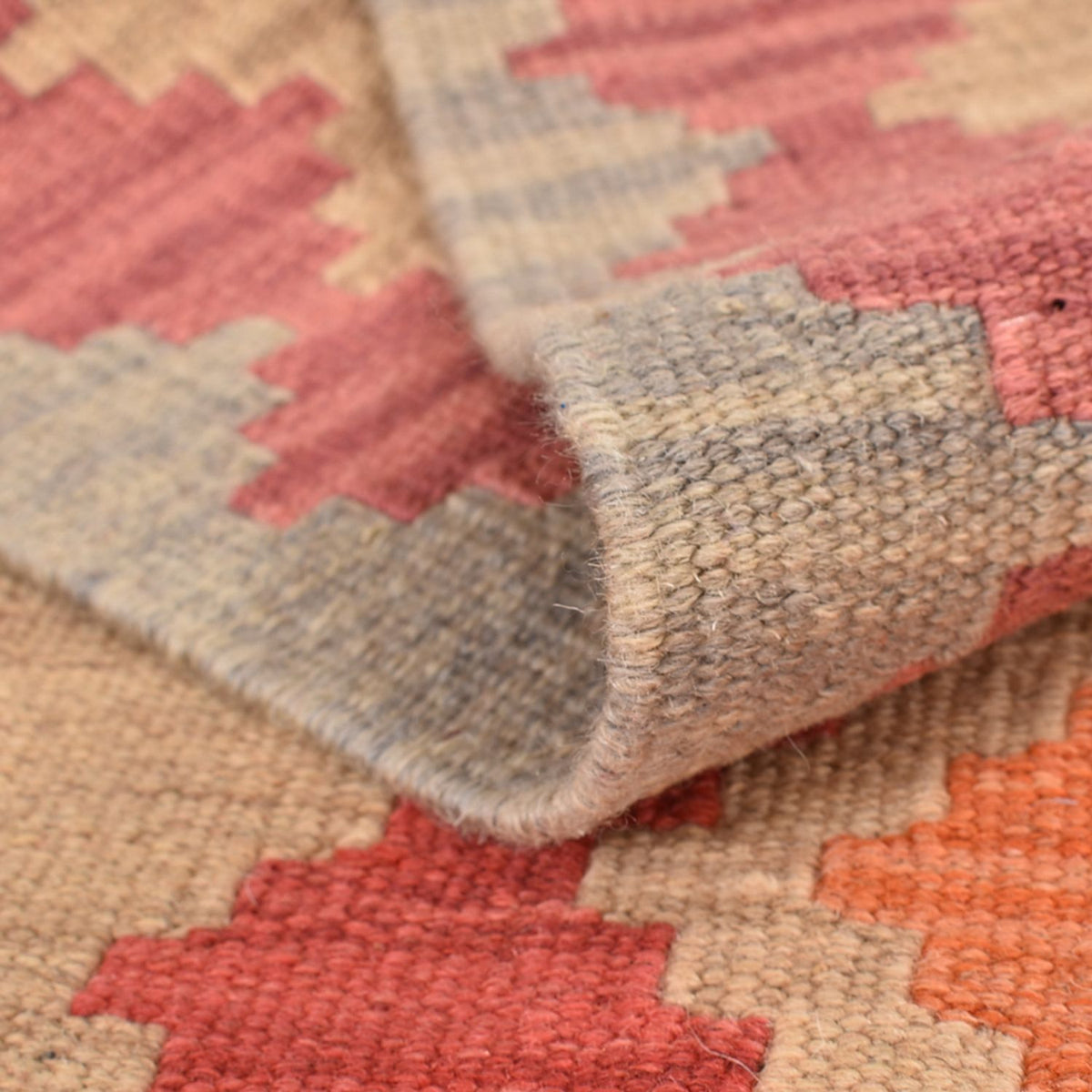 Kelim-tæppe - orientalsk - 176 x 129 cm - flerfarvet