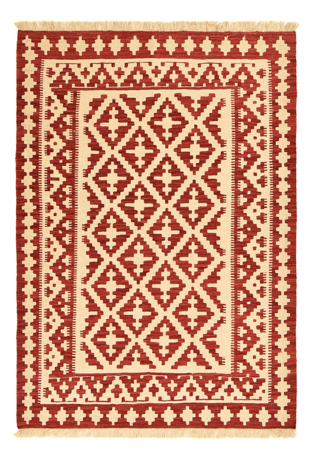 Kelim-tæppe - orientalsk - 169 x 119 cm - flerfarvet