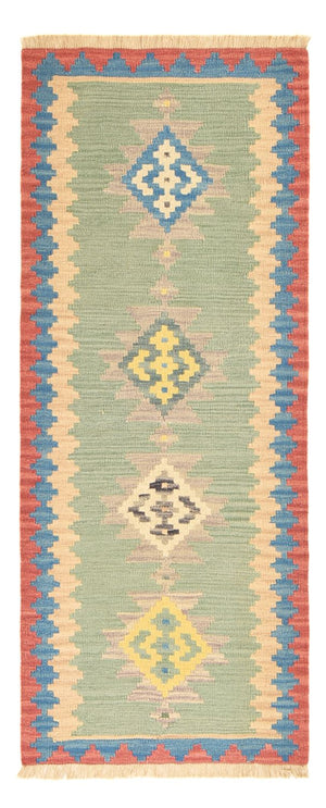 Løber Kelim-tæppe - orientalsk - 204 x 84 cm - flerfarvet