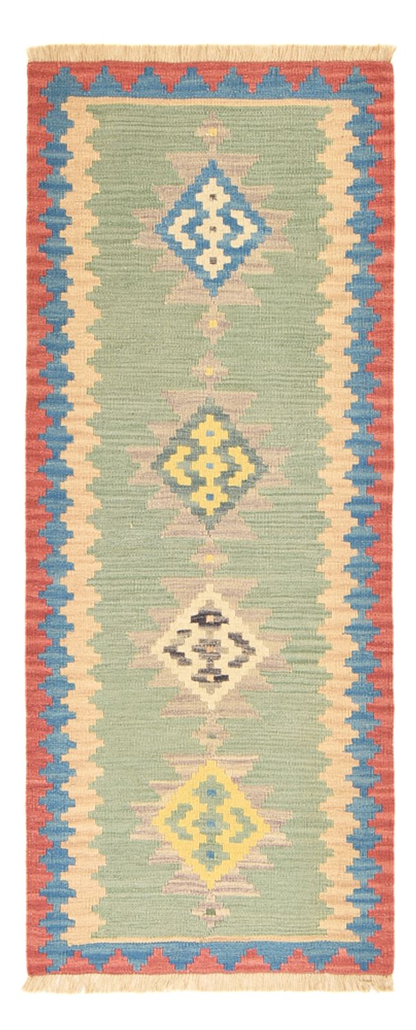 Løber Kelim-tæppe - orientalsk - 204 x 84 cm - flerfarvet