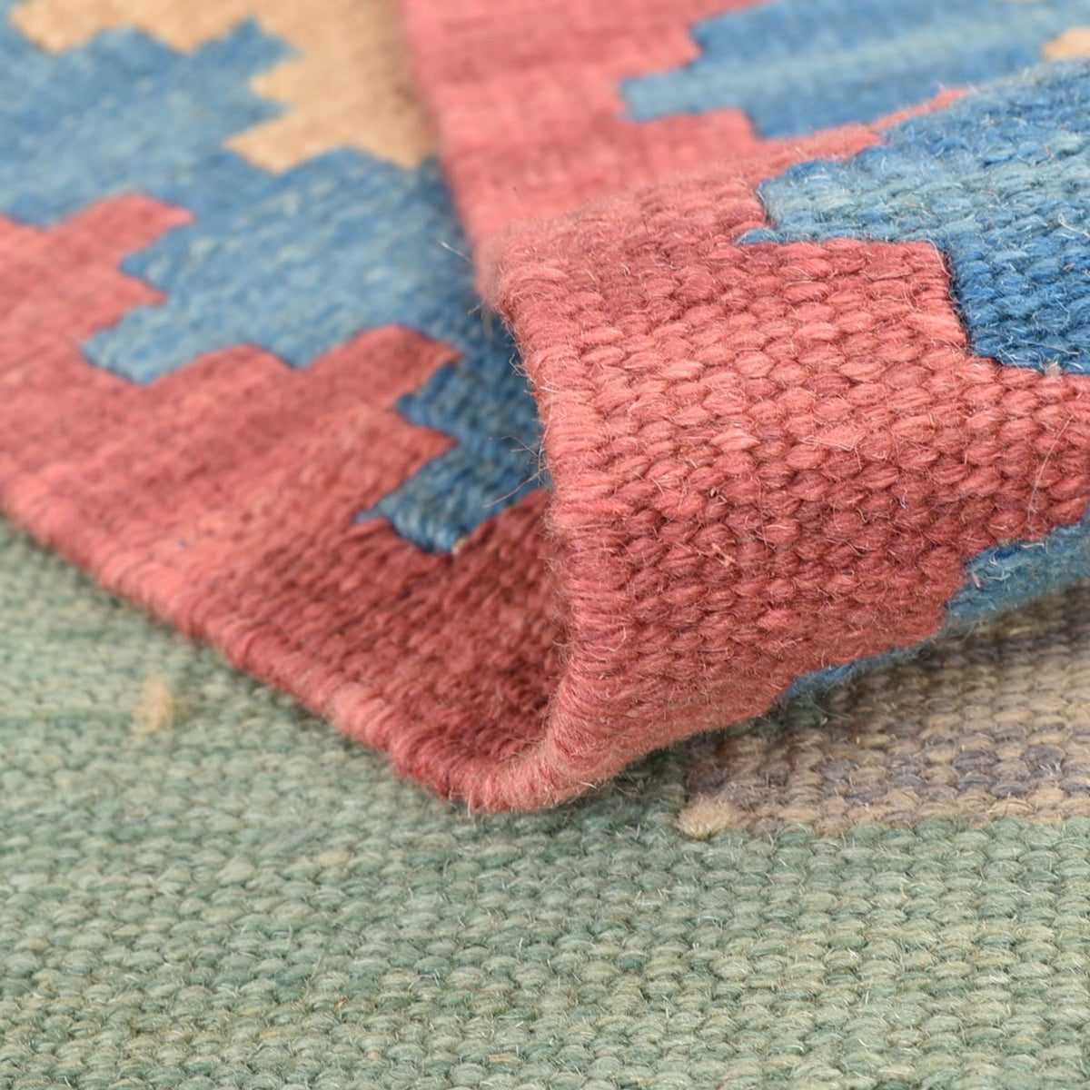 Løber Kelim-tæppe - orientalsk - 204 x 84 cm - flerfarvet