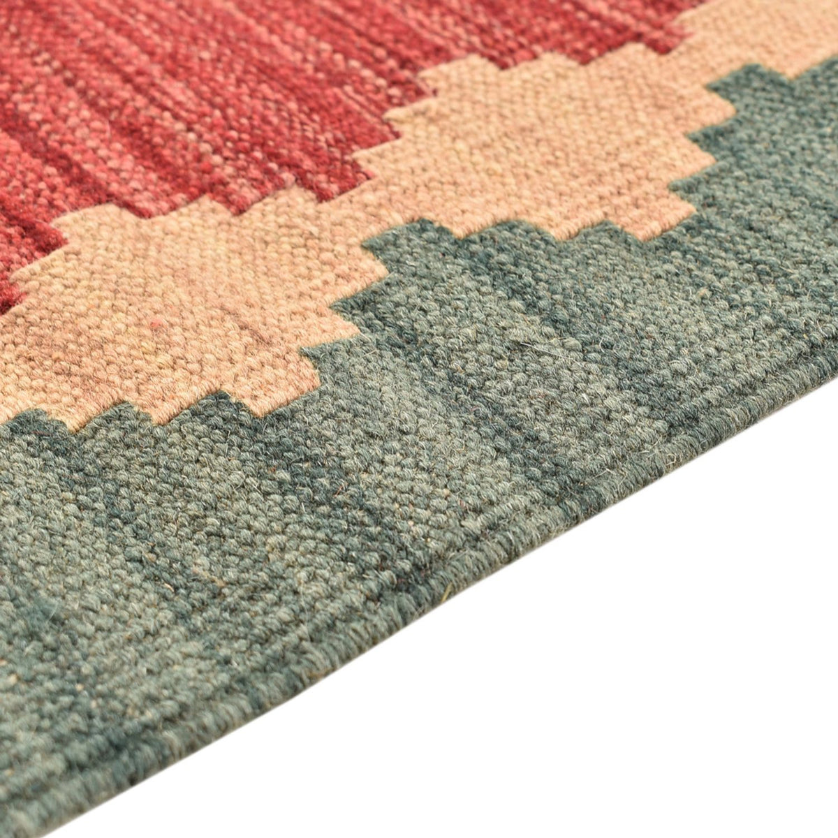 Løber Kelim-tæppe - orientalsk - 213 x 84 cm - flerfarvet