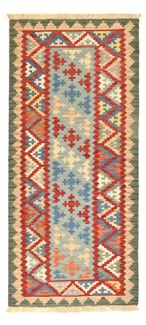 Løber Kelim-tæppe - orientalsk - 194 x 84 cm - flerfarvet
