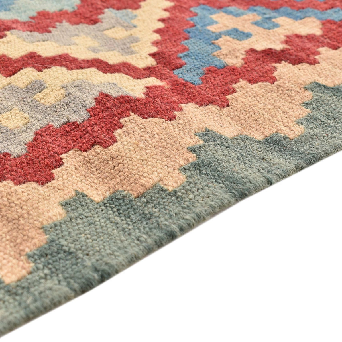 Løber Kelim-tæppe - orientalsk - 194 x 84 cm - flerfarvet